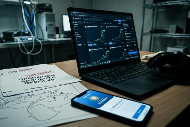 Ставки на Polymarket с использованием секретной информации - символическое изображение