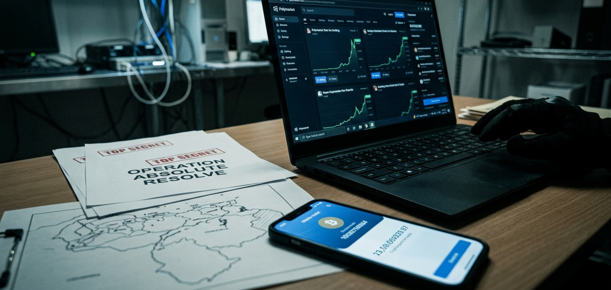 Ставки на Polymarket з використанням секретної інформації - символічне зображення