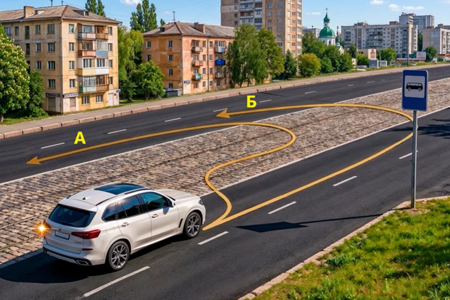 Какая траектория разворота разрешена? Задание по ПДД