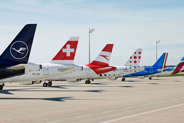 Літаки авіакомпаній, що входять до складу Lufthansa Group, а також італійського національного перевізника ITA Airways. Ілюстрація