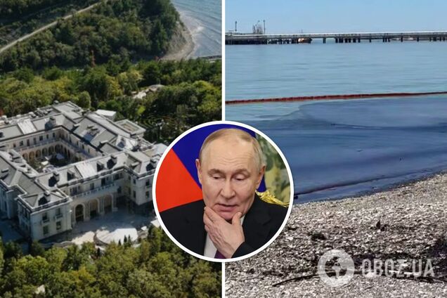 Нафтова пляма з Туапсе з'явилася за 30 км від палацу Путіна в Геленджику. Супутникові фото