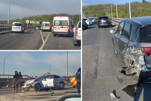 У Києві на Дарницькому мосту сталась масштабна ДТП: є загибла. Усі подробиці, фото та відео