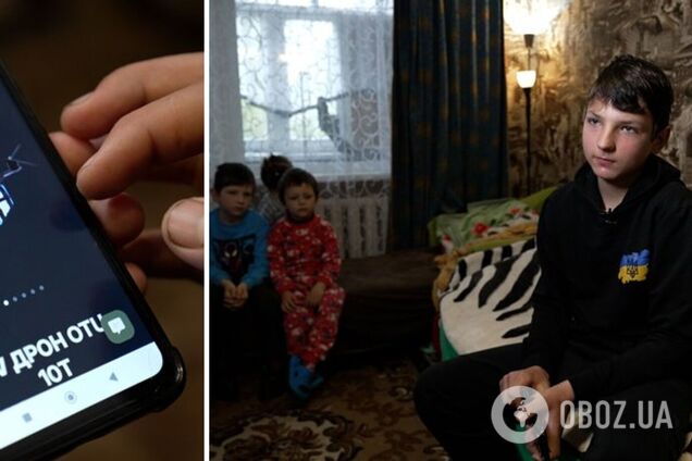'Делал такое впервые': на Черниговщине 12-летний парень обезвредил FPV-дрон, который летел на его братьев и сестер. Видео