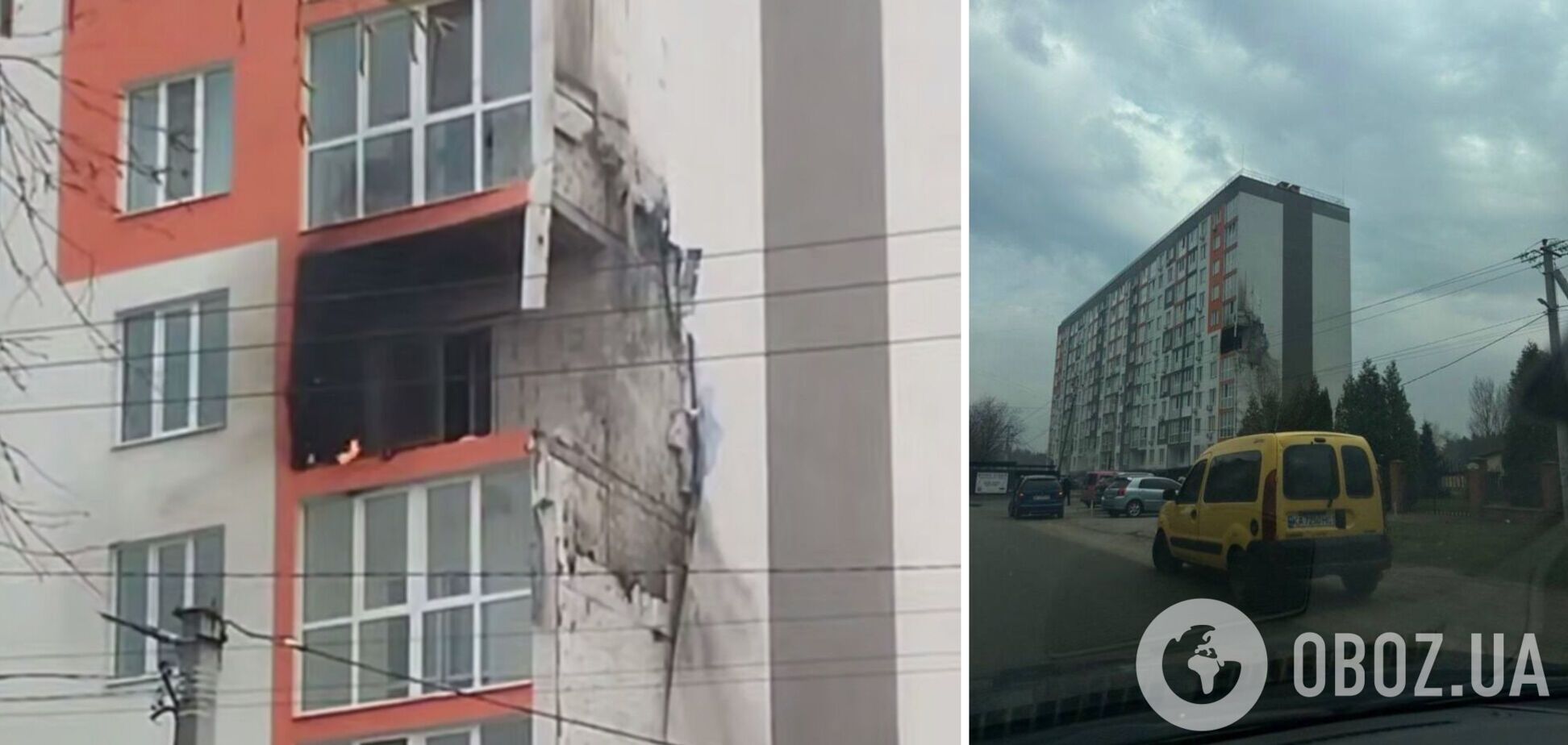 На Київщині російський дрон влучив у багатоповерхівку. Подробиці, фото та відео