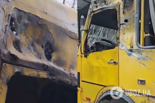 Оккупанты атаковали маршрутку в Херсоне: пострадали семь человек. Фото и видео