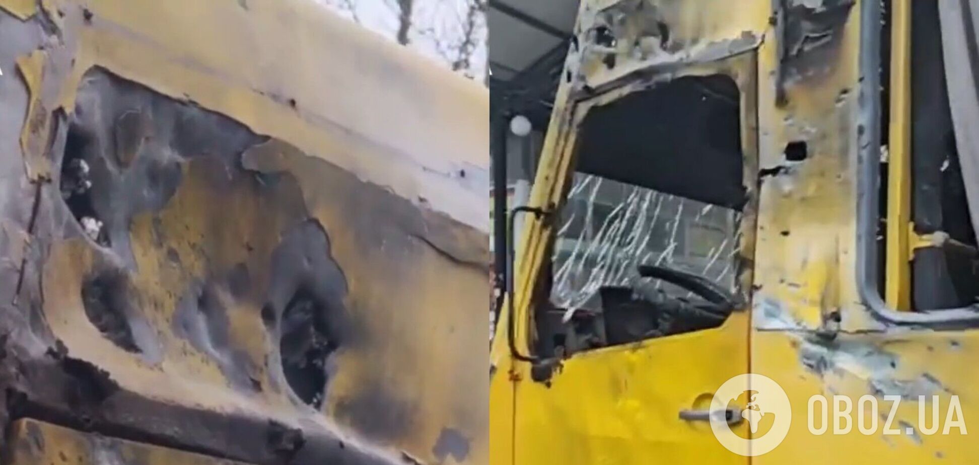 Оккупанты атаковали маршрутку в Херсоне: пострадали семь человек. Фото и видео