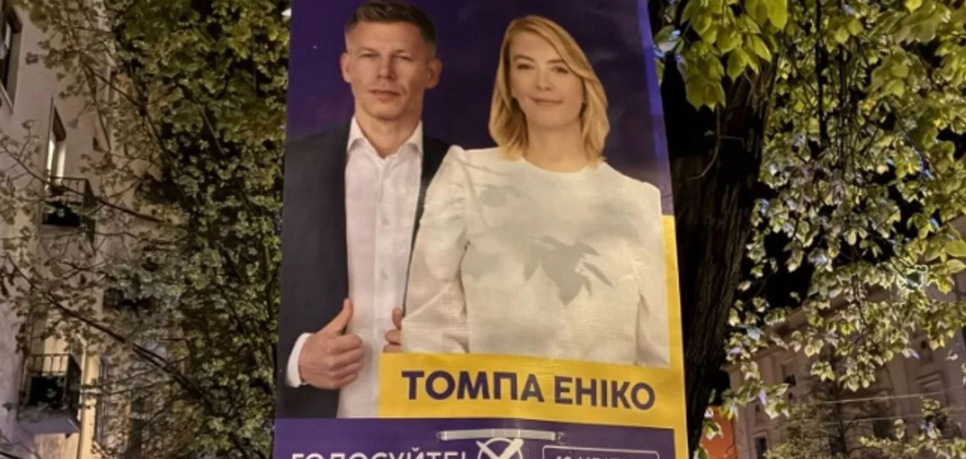 В Венгрии появились плакаты на украинском языке в поддержку оппозиционной партии 'Тиса'. Фото