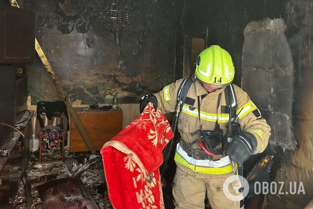 В Киеве пожар в квартире унес жизнь женщины. Подробности трагедии и фото