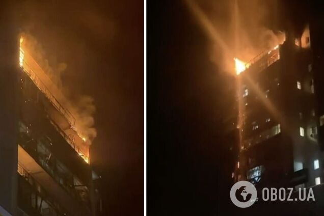 Росіяни вдарили по Сумах дронами: спалахнула багатоповерхівка, є постраждалі. Відео