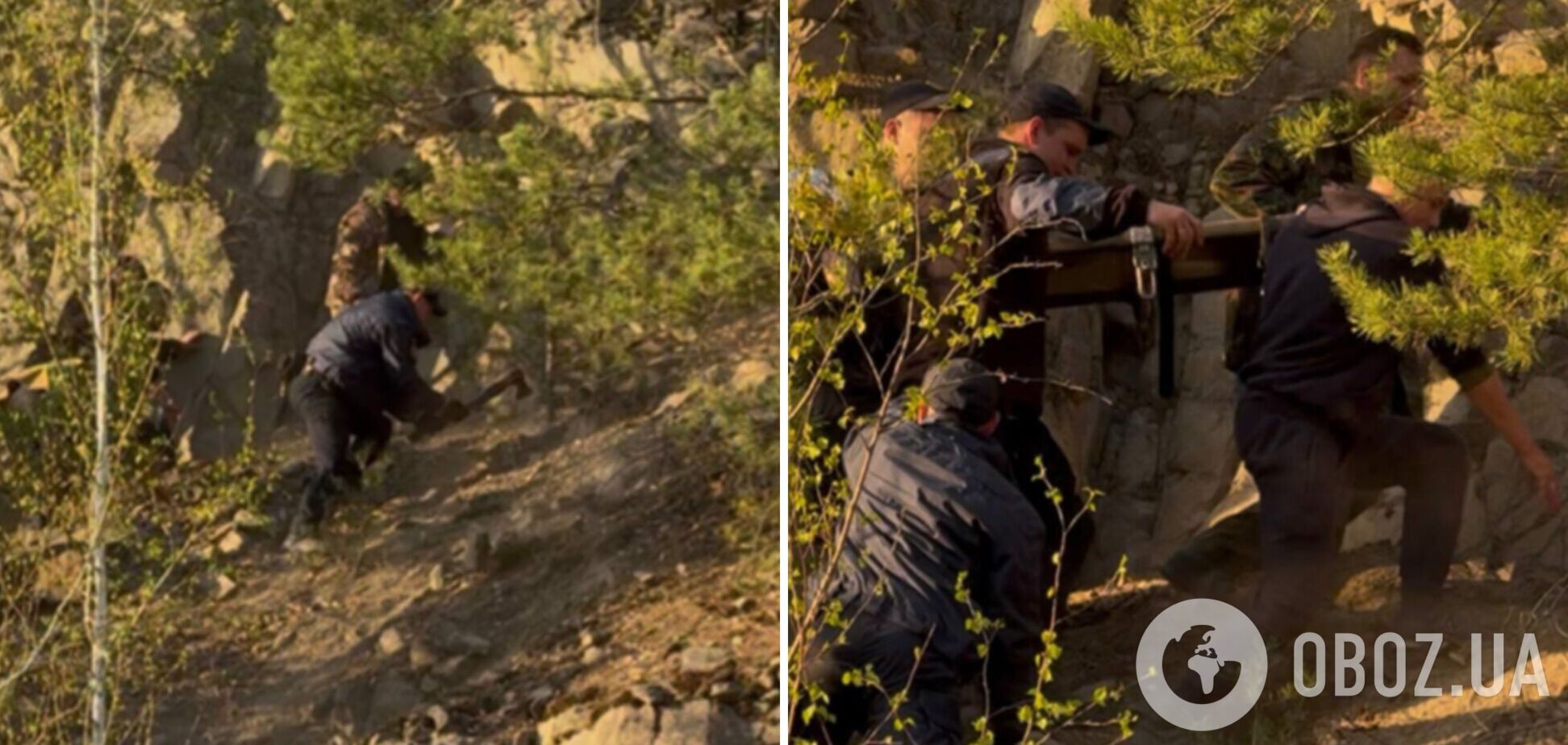 Майже добу пролежав нерухомо: на Рівненщині врятували 10-річного хлопця, який зірвався в кар'єр. Фото