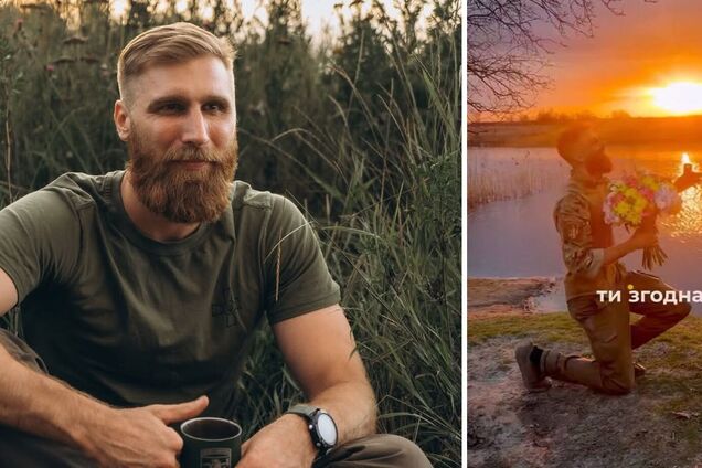 Павло Вишебаба освідчився новій коханій, із якою знайомий лише три місяці: поет-воїн показав відео зворушливого моменту