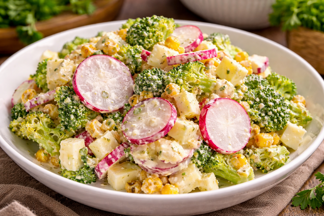 Швидкий майонезний салат з редискою, огірками та зеленню: обов'язково приготуйте цієї весни