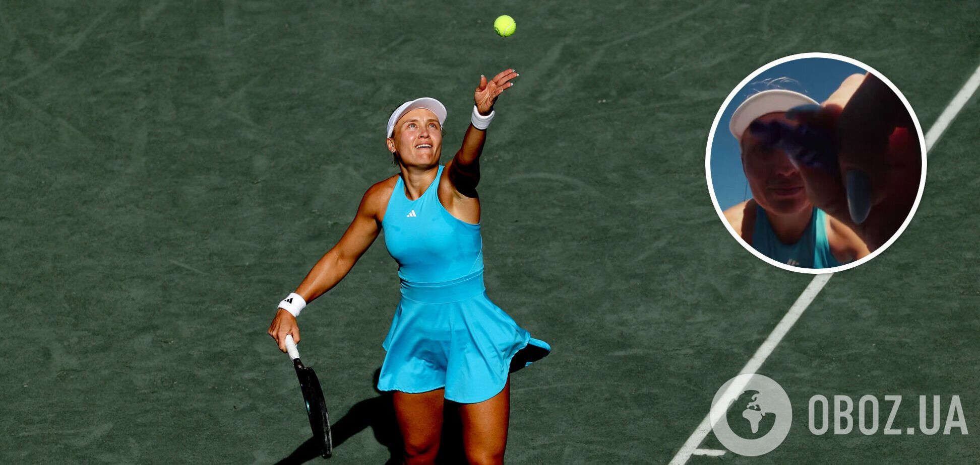 Теннисистка написала на камере название оккупированного украинского города после выхода в финал турнира в США. Видео