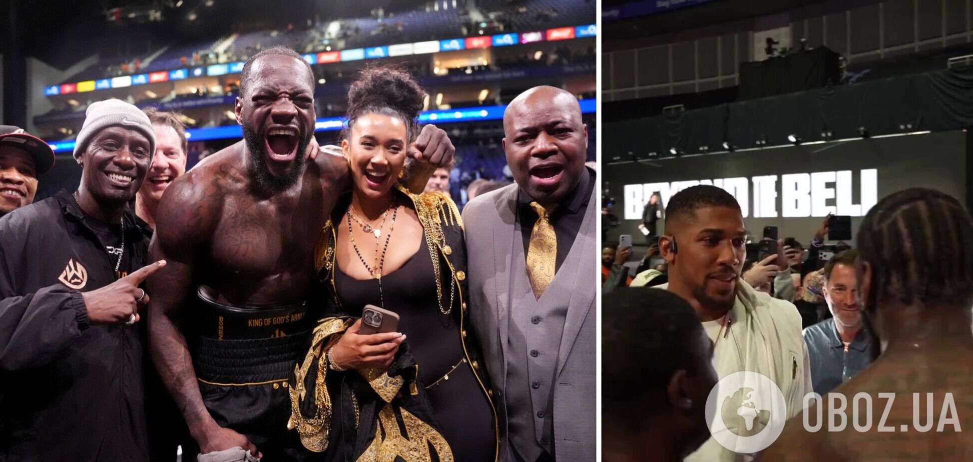 'Он чертовски боится'. Уайлдер столкнулся с Джошуа после победы над Чисорой и попал на вдео