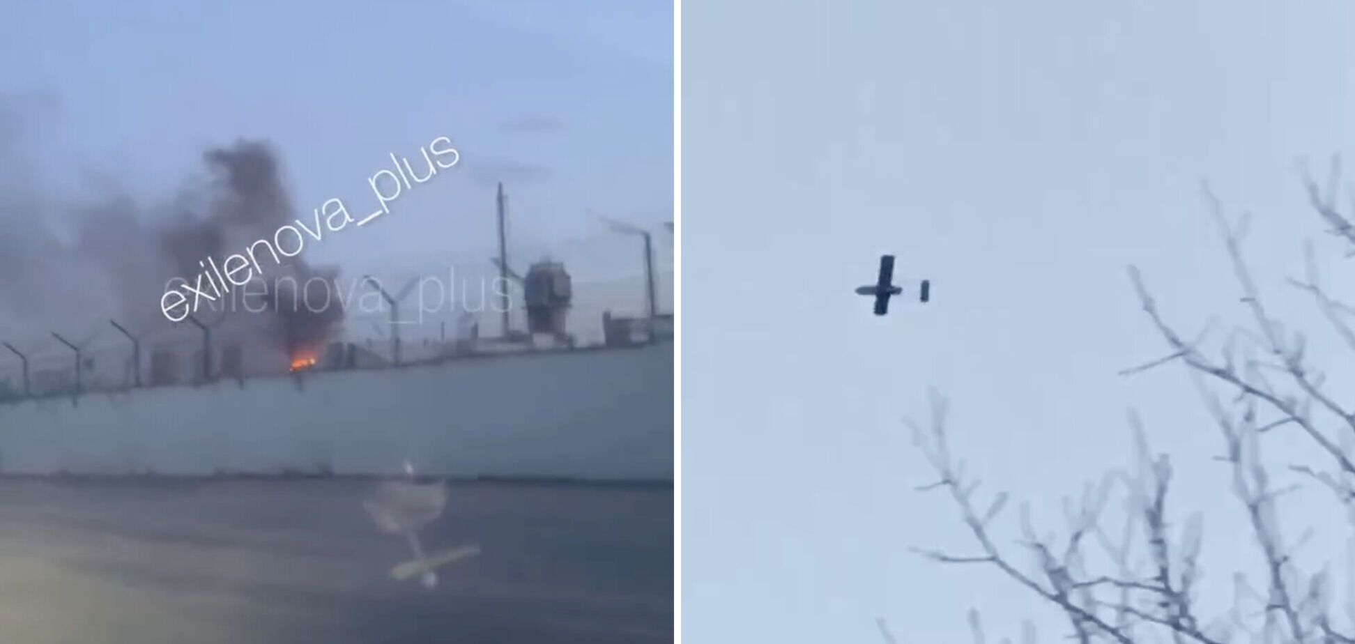 В Воронежской области РФ пожаловались на атаку дронов: вспыхнул пожар в районе химзавода. Видео