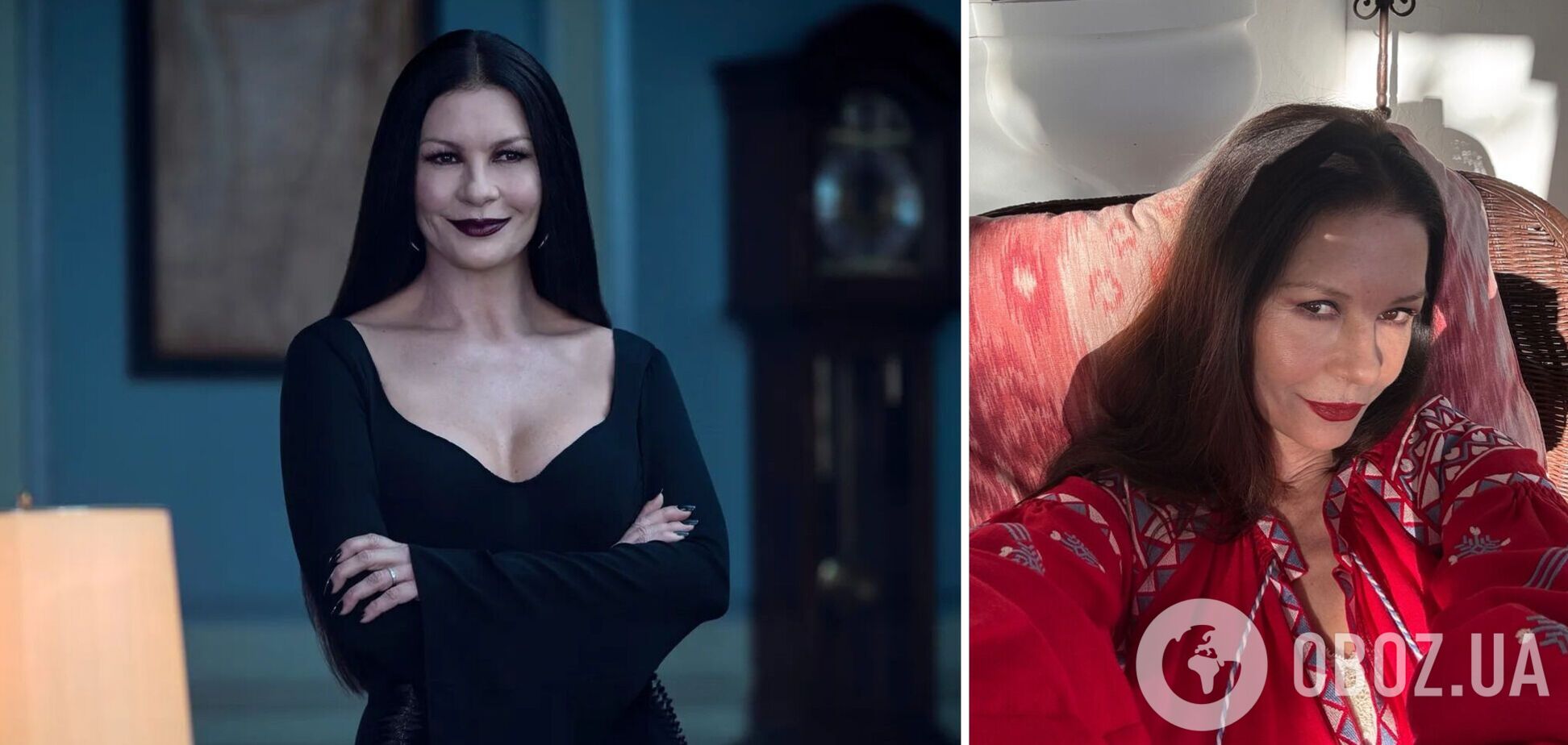 Зірка 'Венздей' Кетрін Зета-Джонс відсвяткувала Великдень у яскравій вишиванці: фото завірусилося серед українців