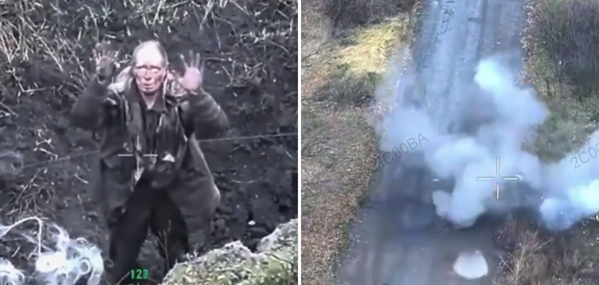 Прятались в дренажной трубе: на Харьковщине российские БПЛА убили двух оккупантов, которые хотели сдаться в плен ВСУ. Видео