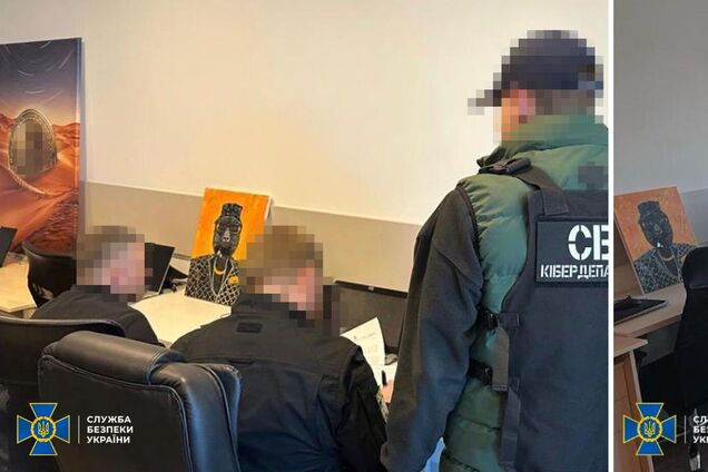 Оперативная съемка во время обысков в мошенническом офисе в Одессе