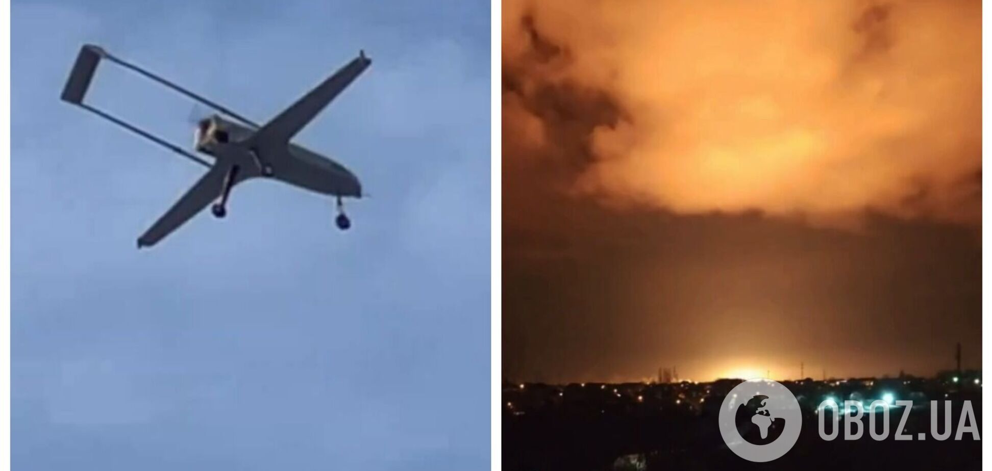 Зарево было видно издалека: в Луганской области атакованы базы ремонта и обслуживания техники оккупантов. Видео