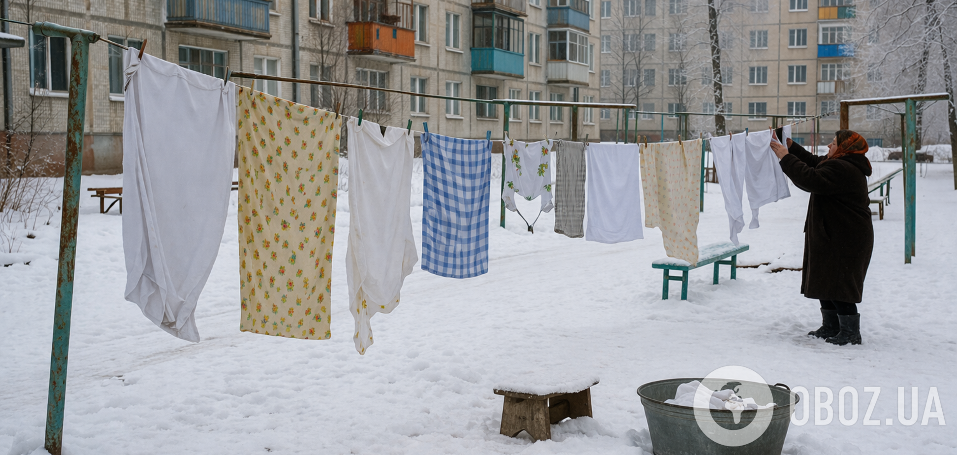 Навіщо в СРСР випрану білизну виносили на мороз: у цьому була проста перевага