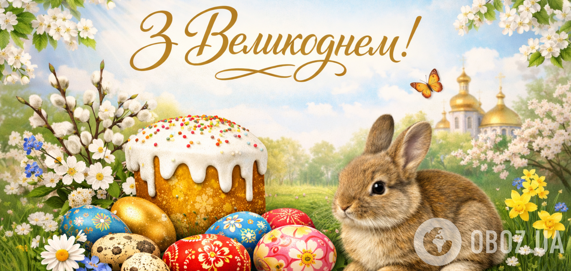 Привітання з Великоднем: красиві побажання, листівки, картинки українською мовою