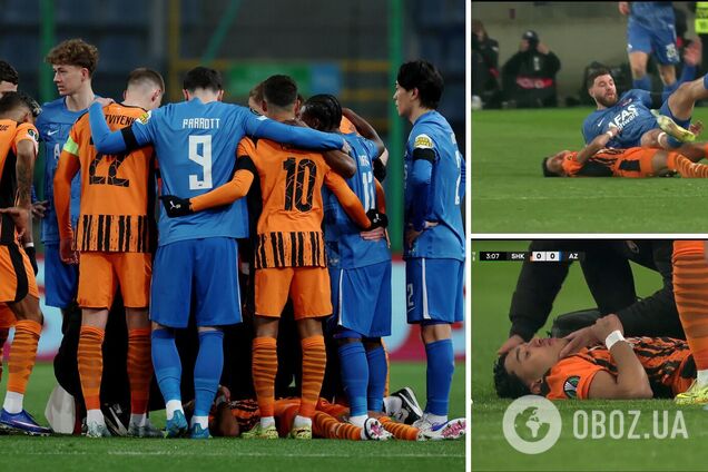 Футболіста 'Шахтаря' до втрати свідомості нокаутували в матчі проти АЗ. Гравці обступили його, щоб приховати наслідки від камер. Відео