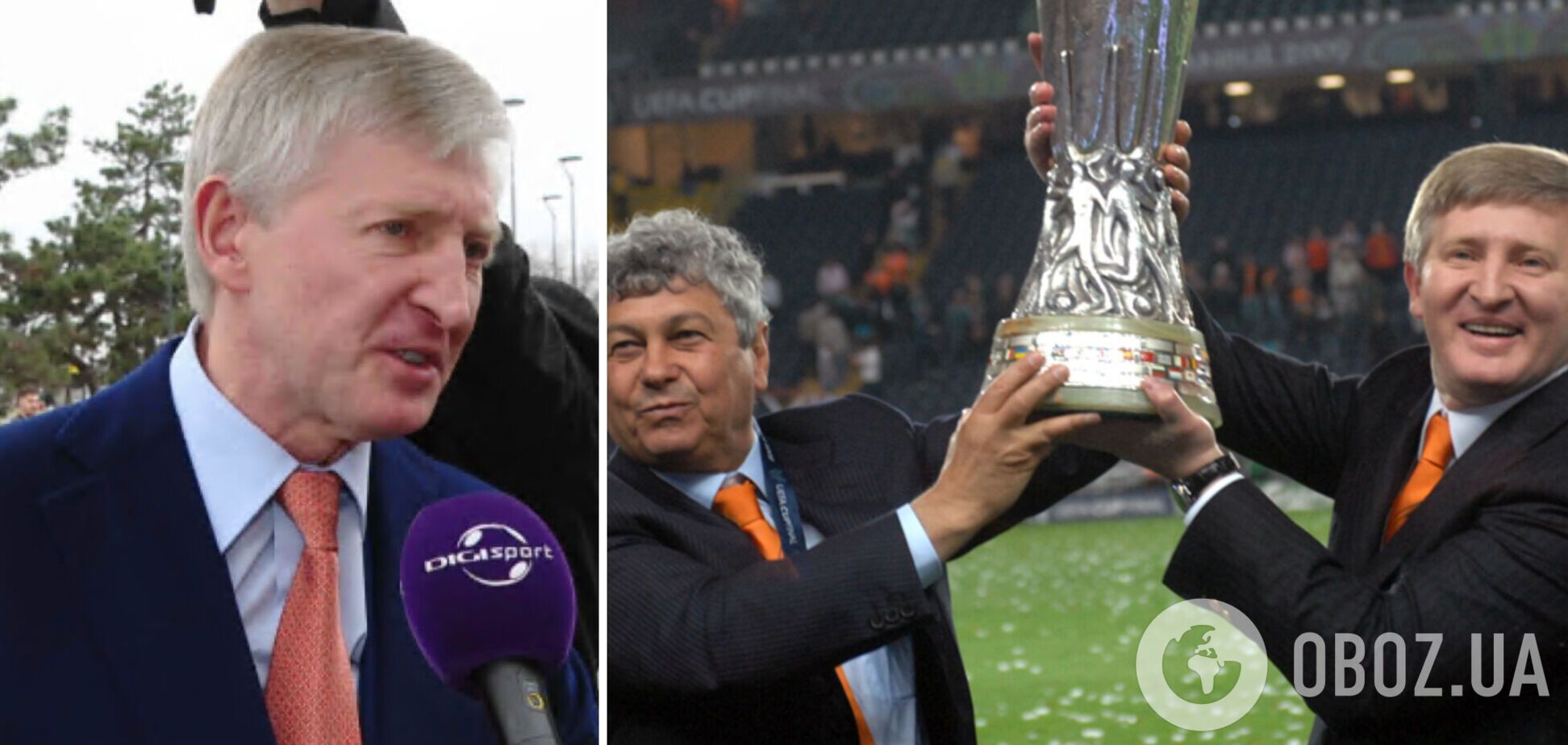 Появилось видео с Ринатом Ахметовым на похоронах Луческу. Видео