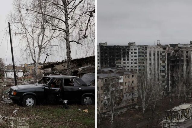 'Город исчезает под непрерывным огнем армии РФ': в ВСУ показали, как сейчас выглядит Константиновка. Фото