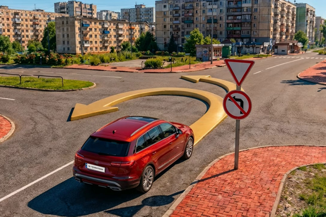 Який маневр дозволений на перехресті? Завдання з ПДР