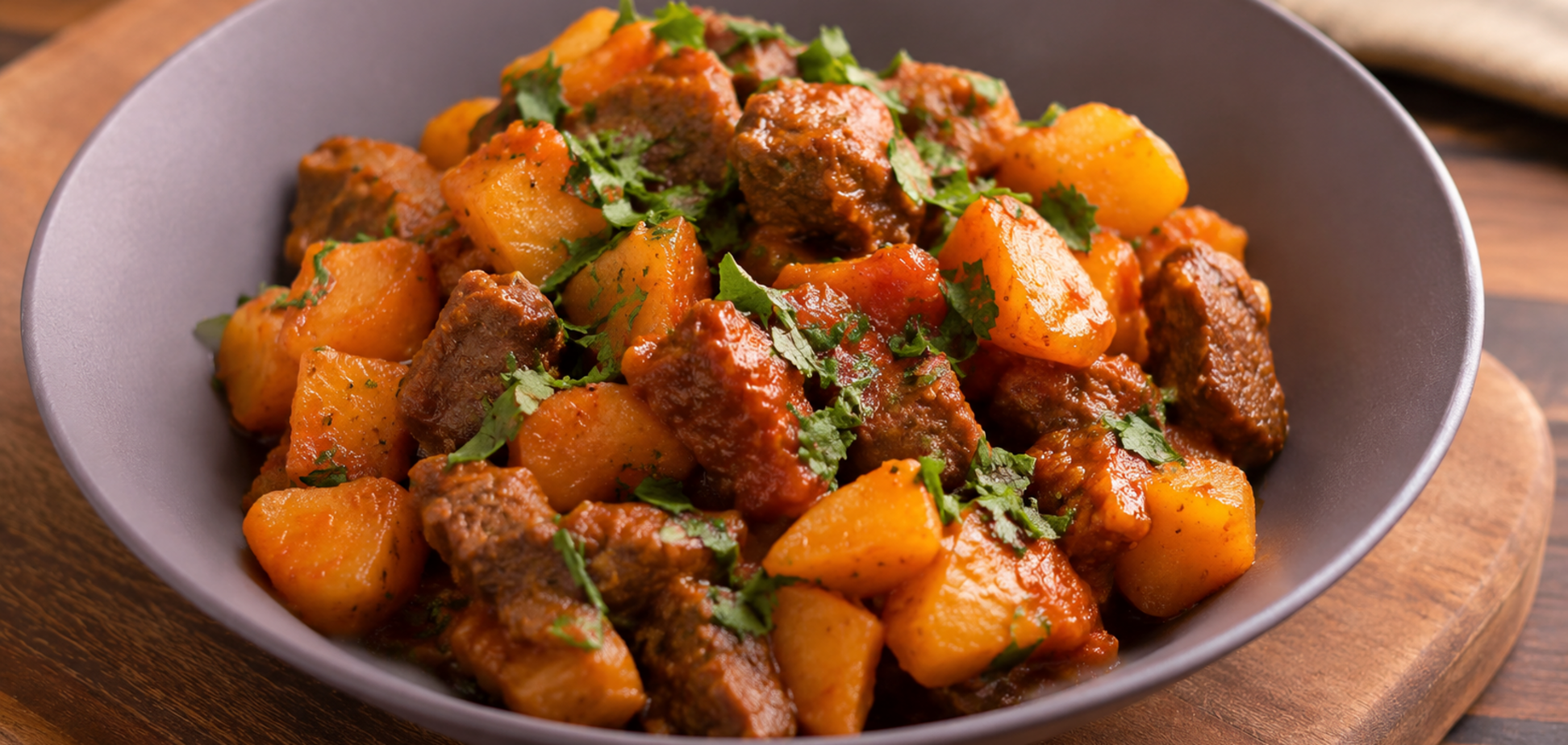 Сочная говядина с картофелем: мясо просто тает во рту