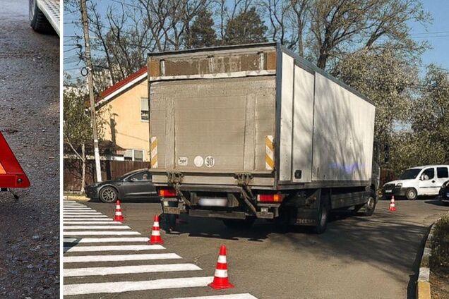 Під Києвом вантажівка на переході збила дівчинку. Подробиці, фото та відео