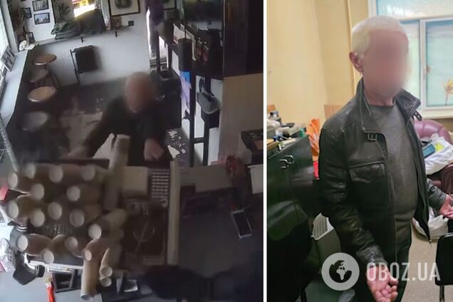 В центре Киева посетитель разбил оборудование кафе и травмировал 20-летнюю баристу. Видео