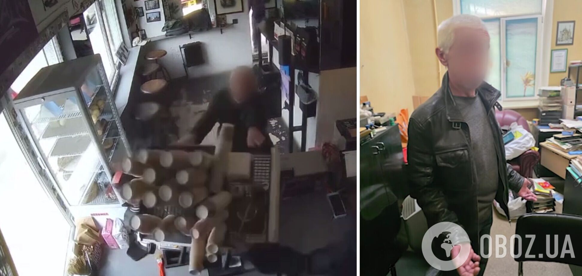 В центре Киева посетитель разбил оборудование кафе и травмировал 20-летнюю баристу. Видео