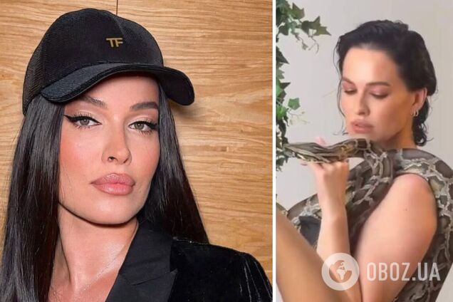 Зірка Playboy Даша Астафʼєва роздягнулася для спокусливих фото з живою змією