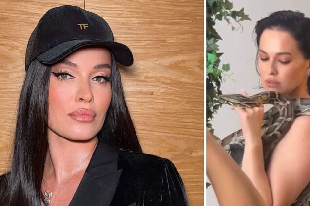 Зірка Playboy Даша Астафʼєва роздягнулася для спокусливих фото з живою змією