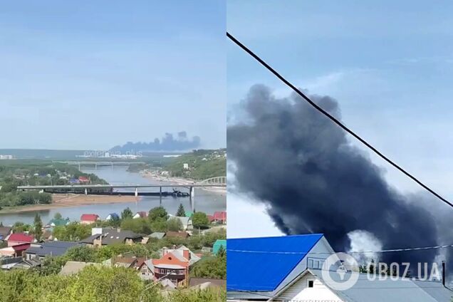 В Башкортостане произошел пожар на одном из крупнейших узлов в системе 'Транснефти': поднялся черный дым. Фото и видео