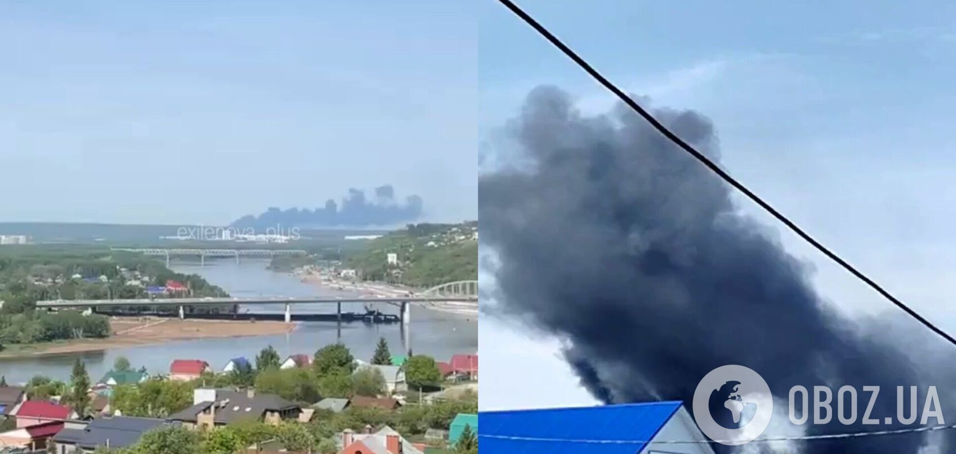 В Башкортостане произошел пожар на одном из крупнейших узлов в системе 'Транснефти': поднялся черный дым. Фото и видео