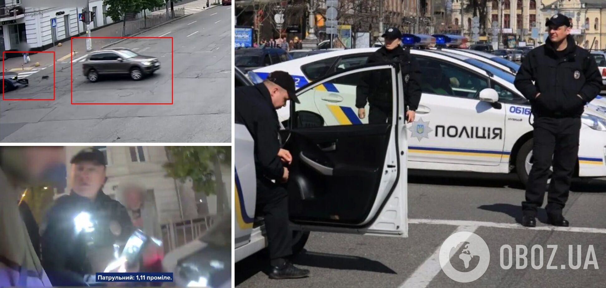 В Киеве пьяный водитель вылетел на встречную полосу и протаранил легковушку. Подробности и видео