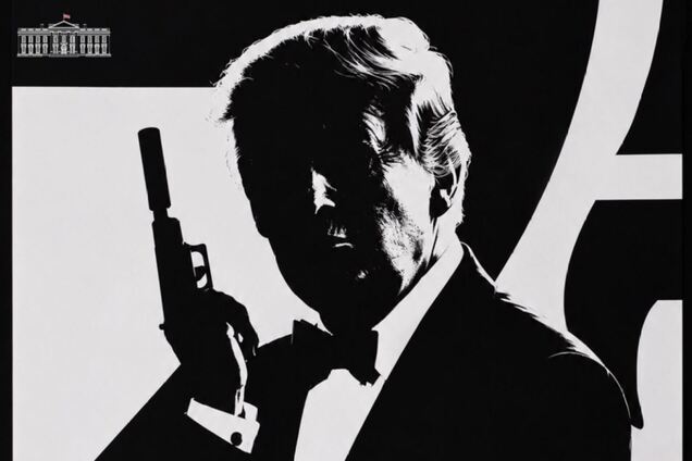 Агент 007: Белый дом опубликовал изображение Трампа в образе Джеймса Бонда. Фото