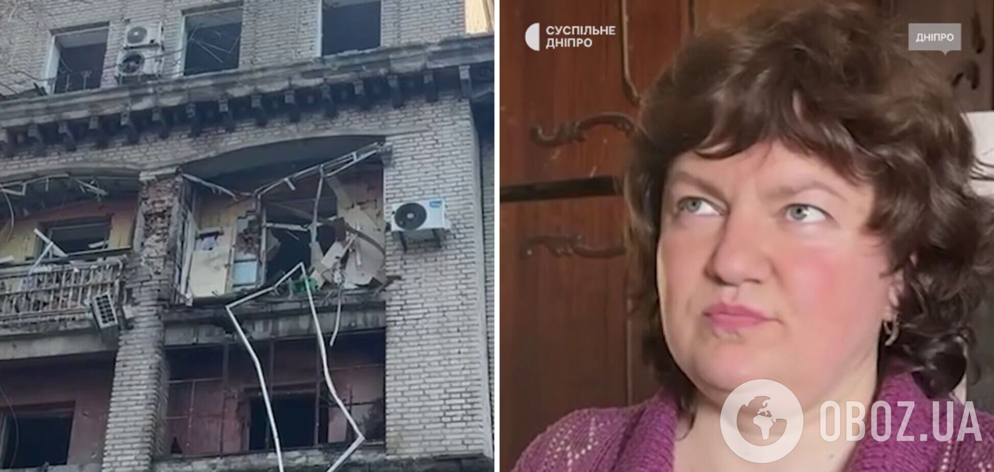'Супруга едва не вынесло взрывной волной': жительница Днепра рассказала о российской атаке. Видео