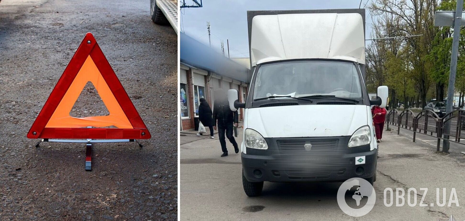 На Київщині вантажівка на тротуарі збила пенсіонера. Подробиці ДТП та фото