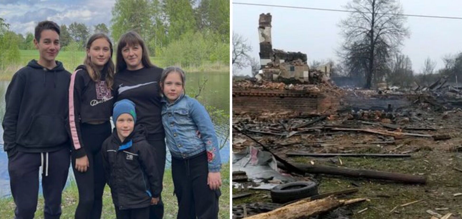 Вижили, бо пішли в гості: ворожі дрони знищили будинок багатодітної сім'ї на Чернігівщині