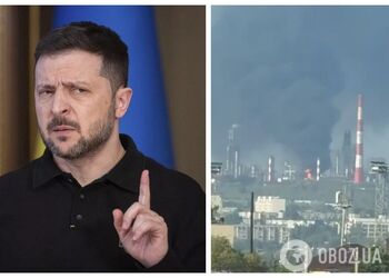 Расстояние от границы – более 800 км: Зеленский подтвердил атаку на Сызранский НПЗ. Видео