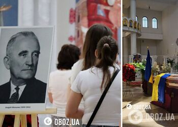 В Киев привезли останки лидера ОУН Андрея Мельника и его жены: началась церемония прощания. Фото и видео