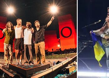 Украинский флаг не должен лежать на полу: лидер Imagine Dragons отдал дань уважения украинцам трогательным поступком на концерте. Видео