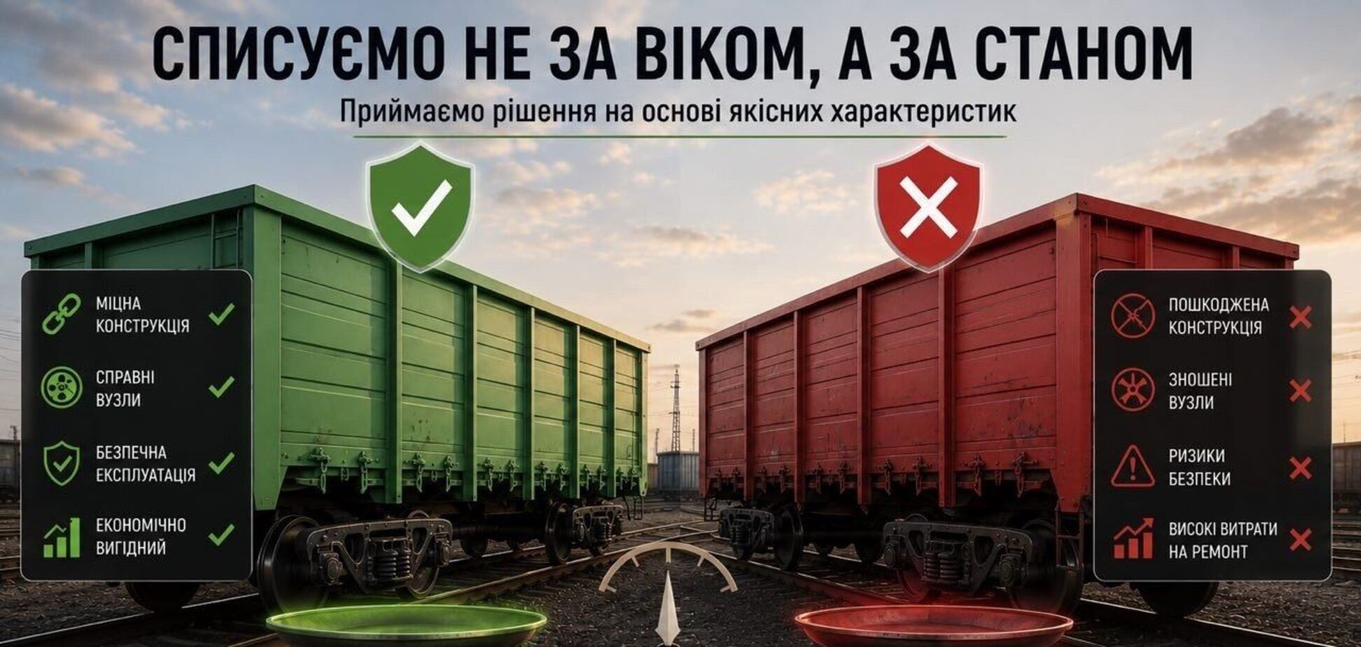 ФРТ призвала отменить списание вагонов по возрасту: Украине грозит дефицит подвижного состава