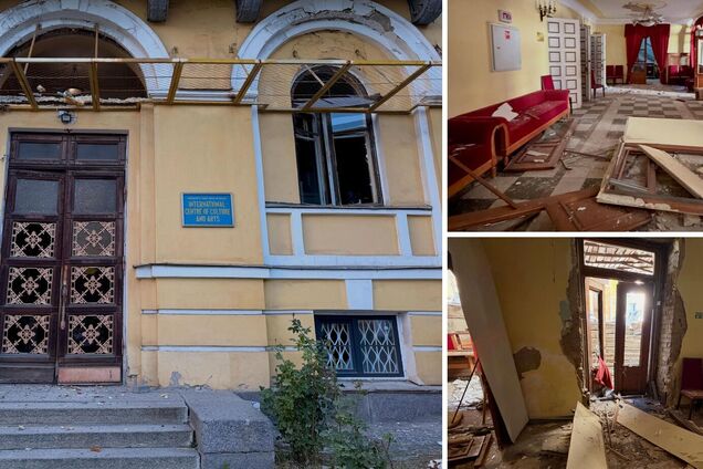 У Києві історичну будівлю колишнього Жовтневого палацу пошкоджено внаслідок обстрілу РФ. Подробиці фото та відео