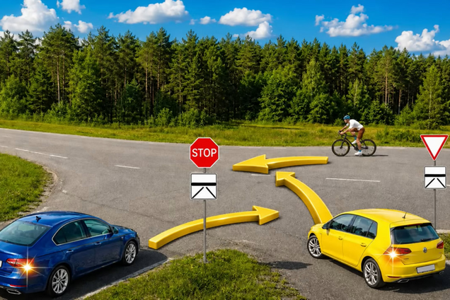 В каком порядке транспортные средства проедут перекресток? Тест для водителей