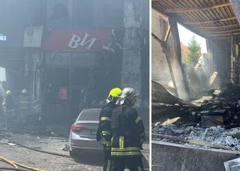 Иллюстрация - последствия удара по Новой почте в Лиманце