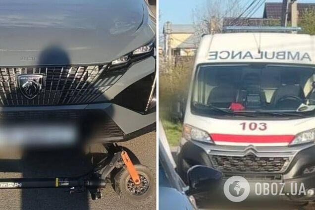 На Київщині легковик зіткнувся з електросамокатом із дітьми: загинув 10-річний хлопчик. Фото
